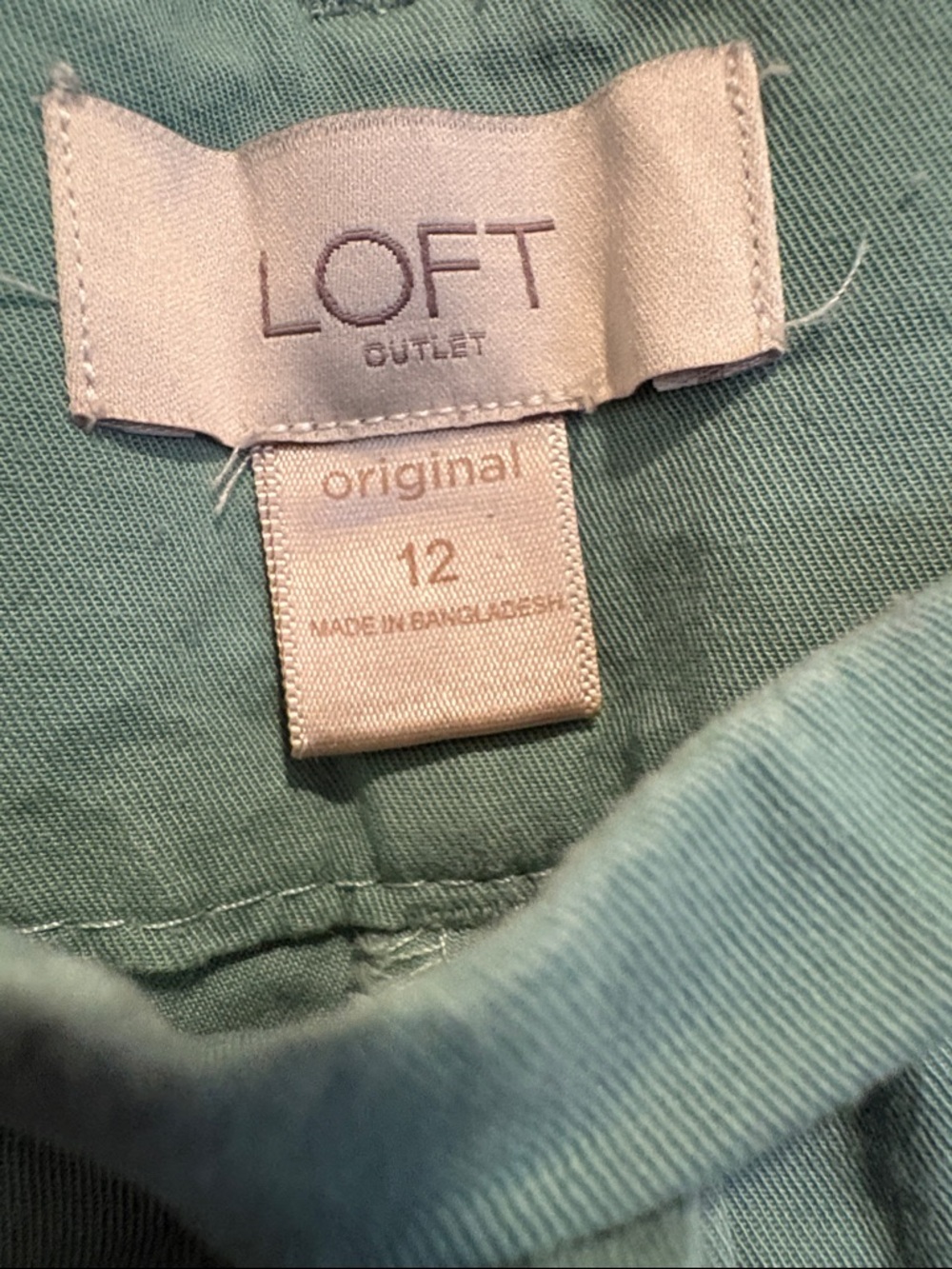 NWOT LOFT Mint Green Casual Pants, size 12 - Picture 5 of 10